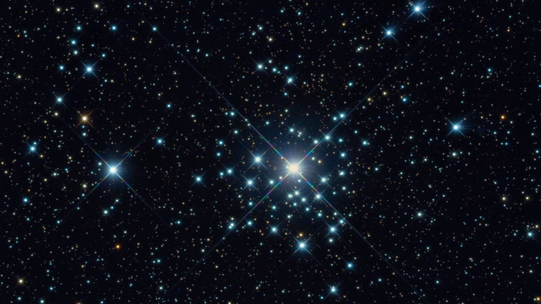 El cúmulo estelar NGC 2362 en la constelación del Can Mayor capturado con un RC de 20" a una distancia focal de 4492 mm. Bernhard Hubl y el equipo de CEDIC / CCD Guide