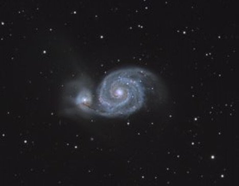 M51 (foto de Mike Behnke, observatorio de Gelenau, Sajonia)