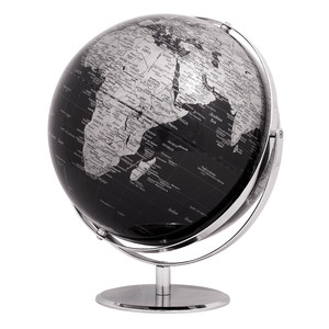 TROIKA Globo terráqueo Juri Black 30cm