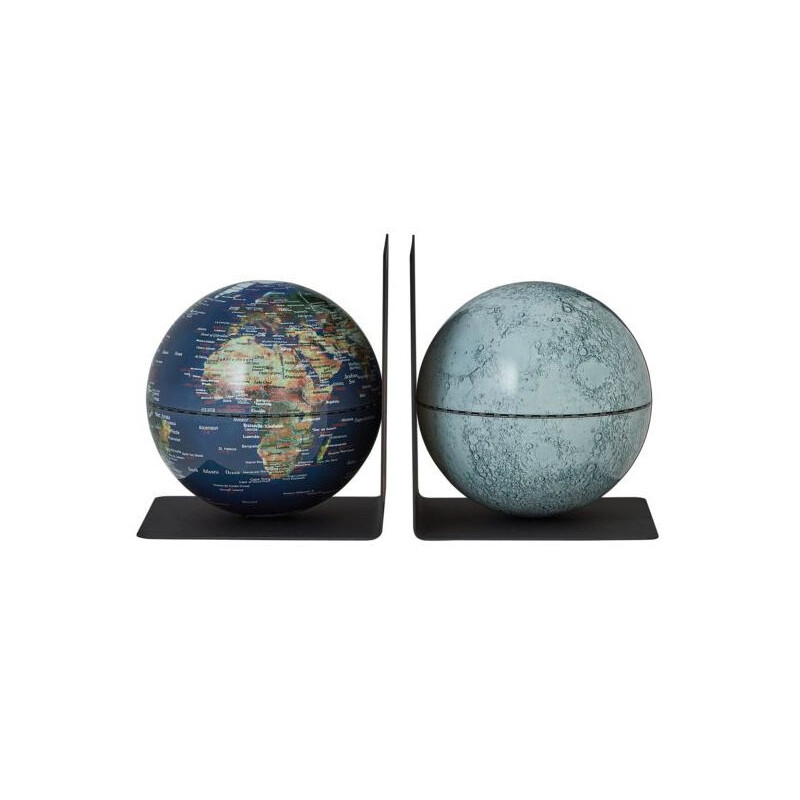 TROIKA Globo terráqueo BookGlobe Earth Moon 13cm